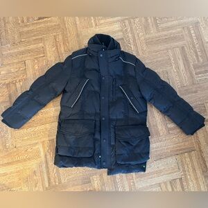 Hugo boss black down filled winter jacket size Large